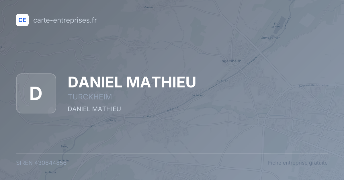DANIEL MATHIEU — 430644856 — fiche entreprise