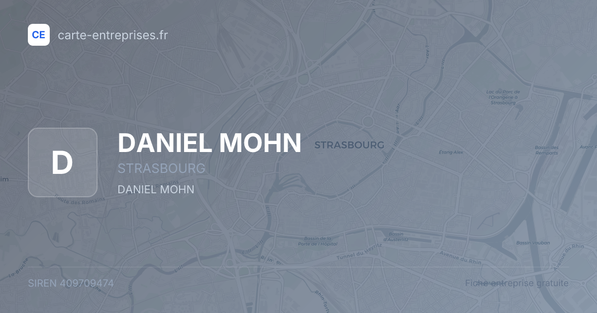 DANIEL MOHN — 409709474 — fiche entreprise
