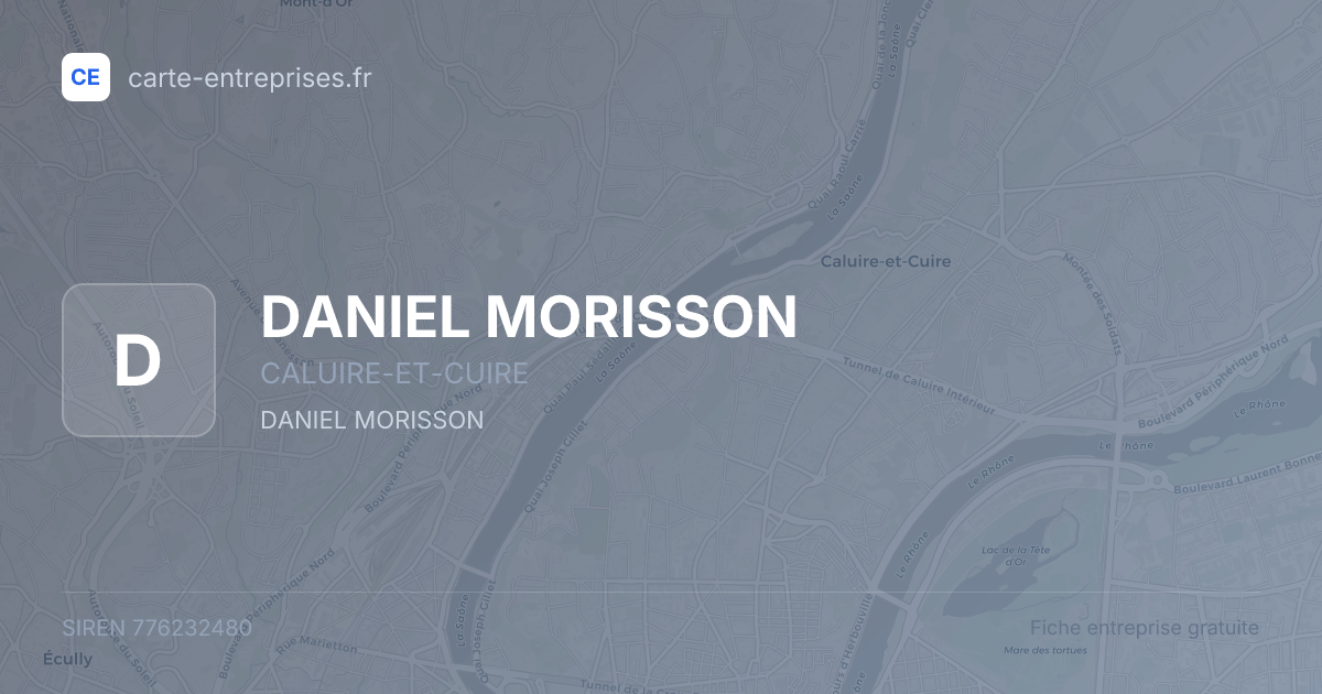 DANIEL MORISSON — 776232480 — fiche entreprise