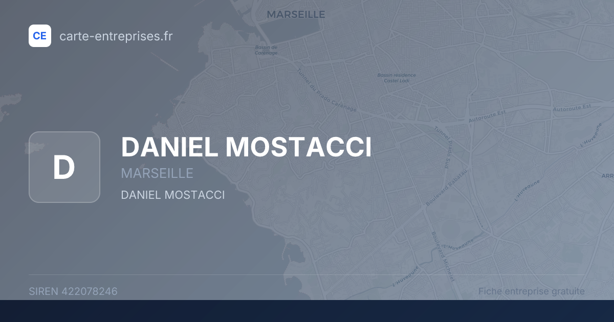DANIEL MOSTACCI — 422078246 — fiche entreprise