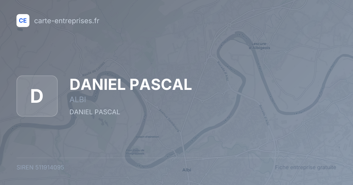 DANIEL PASCAL — 511914095 — fiche entreprise