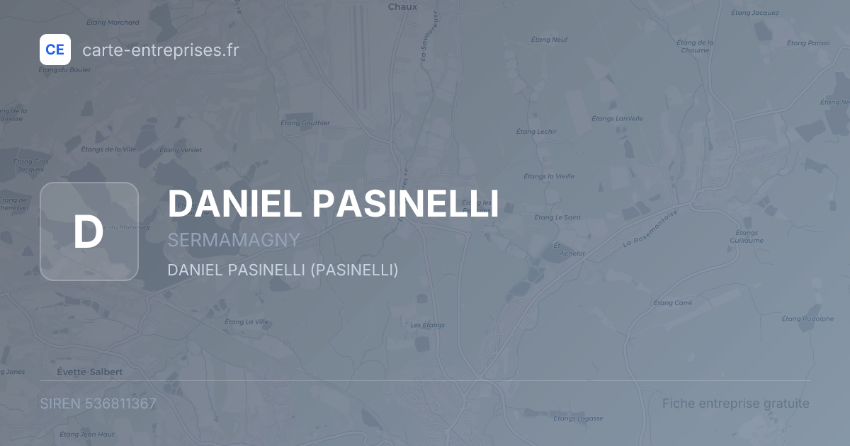 DANIEL PASINELLI — 536811367 — fiche entreprise