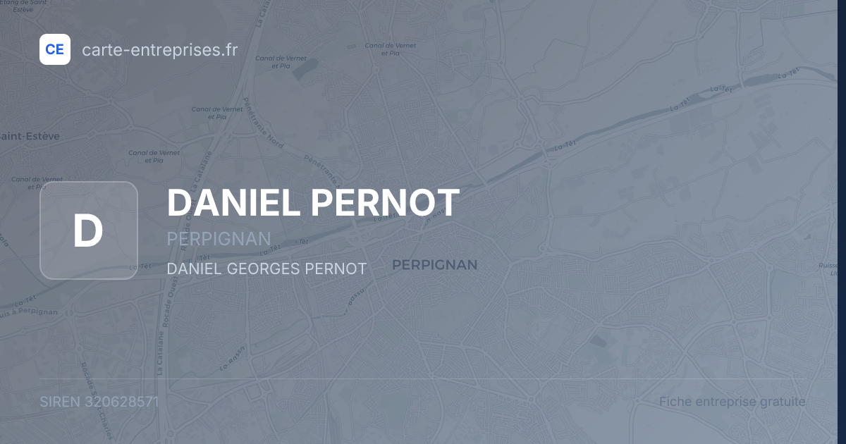 DANIEL PERNOT — 320628571 — fiche entreprise