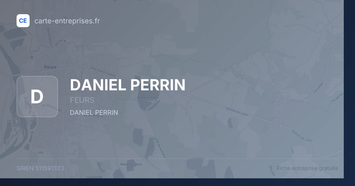DANIEL PERRIN — 511591323 — fiche entreprise