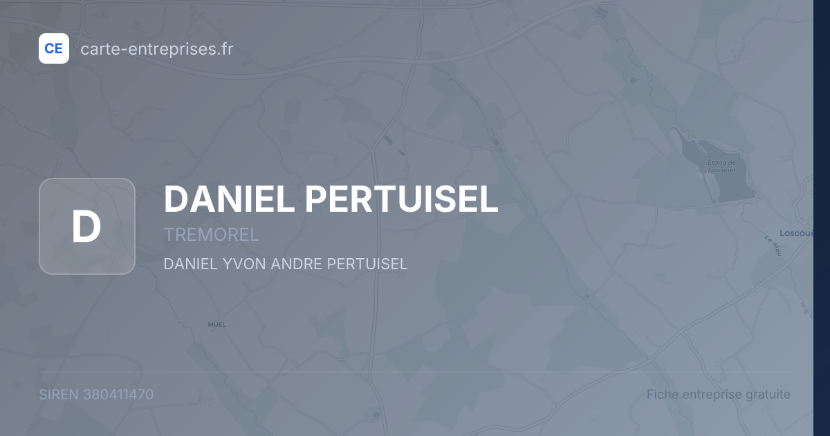 DANIEL PERTUISEL — 380411470 — fiche entreprise