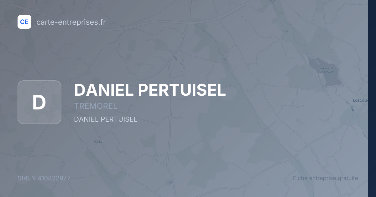 DANIEL PERTUISEL — 410822977 — fiche entreprise