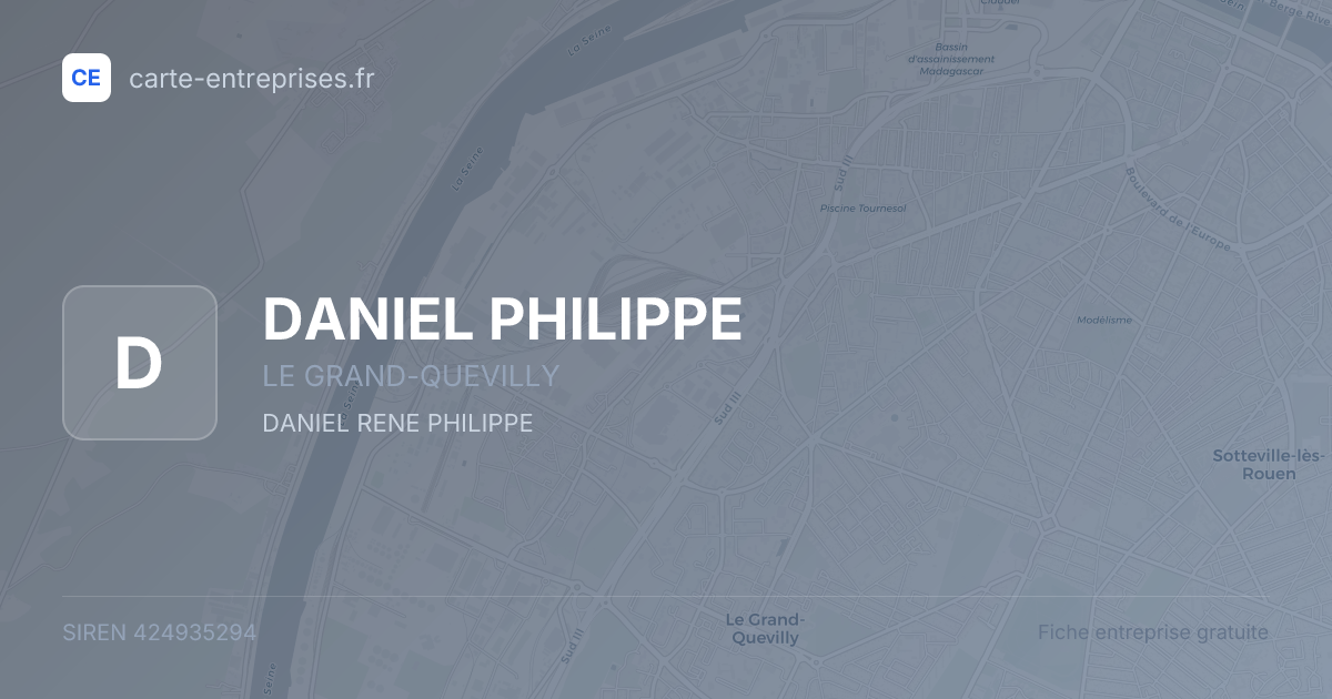DANIEL PHILIPPE — 424935294 — fiche entreprise