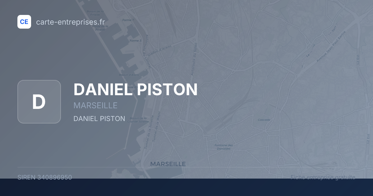 DANIEL PISTON — 340896950 — fiche entreprise