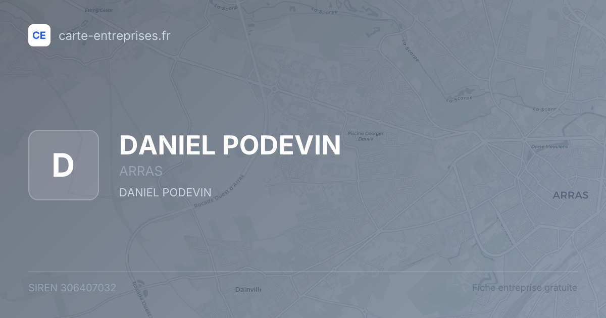 DANIEL PODEVIN — 306407032 — fiche entreprise