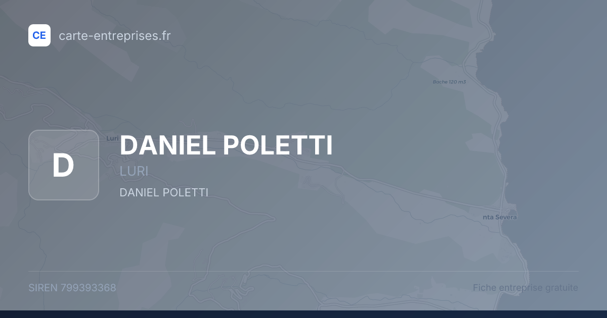 DANIEL POLETTI — 799393368 — fiche entreprise