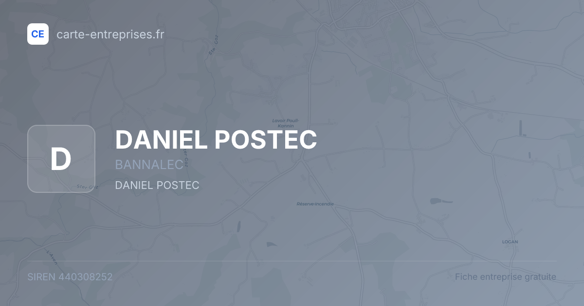 DANIEL POSTEC — 440308252 — fiche entreprise