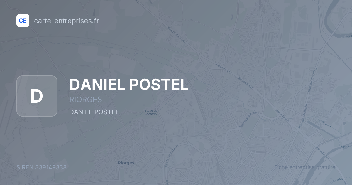 DANIEL POSTEL — 339149338 — fiche entreprise