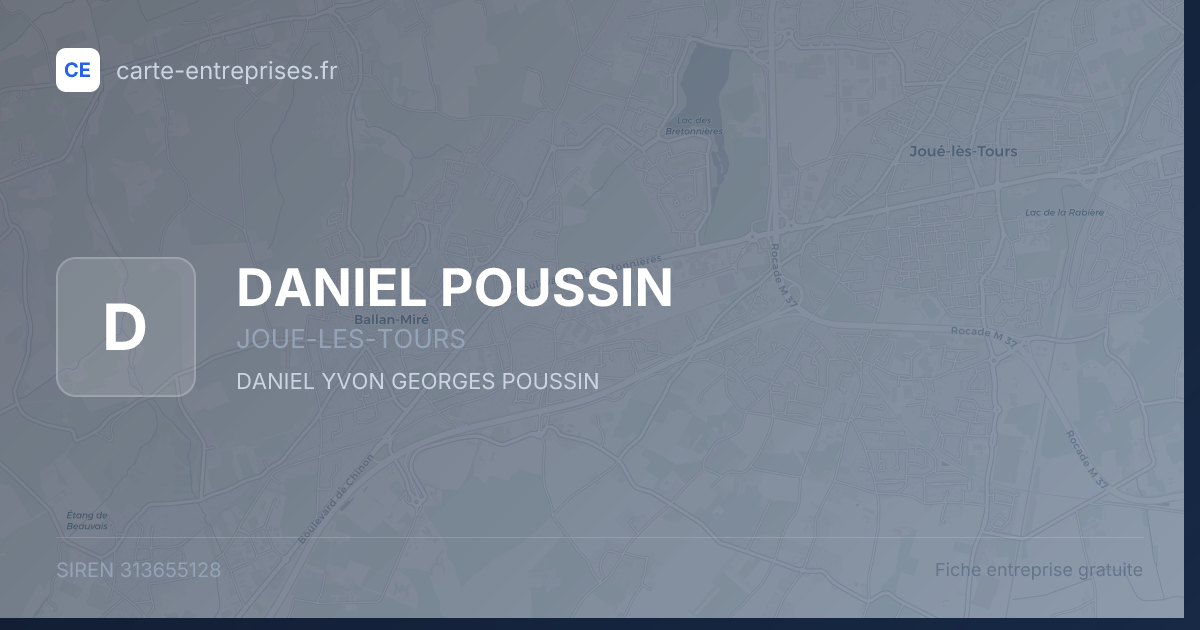 DANIEL POUSSIN — 313655128 — fiche entreprise