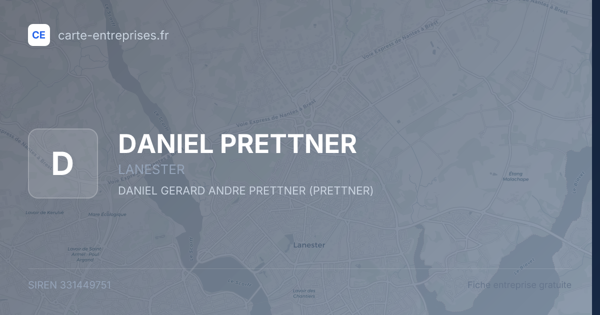 DANIEL PRETTNER — 331449751 — fiche entreprise