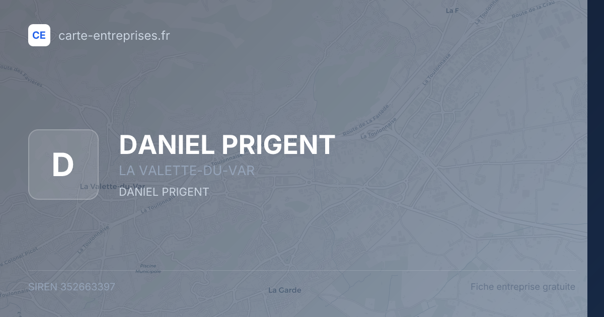DANIEL PRIGENT — 352663397 — fiche entreprise