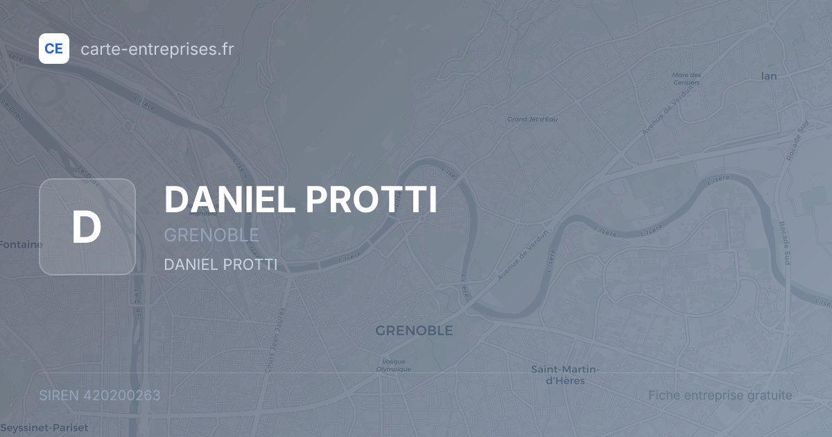 DANIEL PROTTI — 420200263 — fiche entreprise