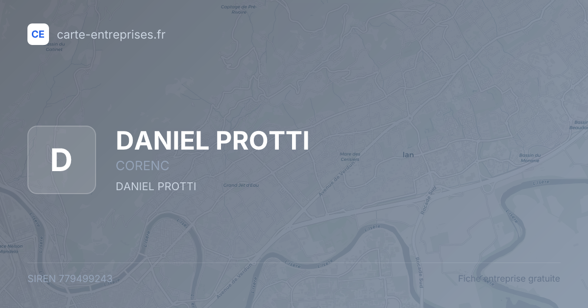 DANIEL PROTTI — 779499243 — fiche entreprise