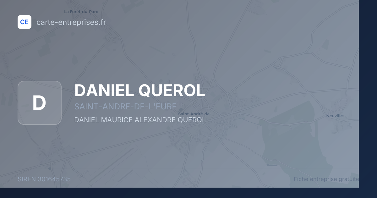 DANIEL QUEROL — 301645735 — fiche entreprise