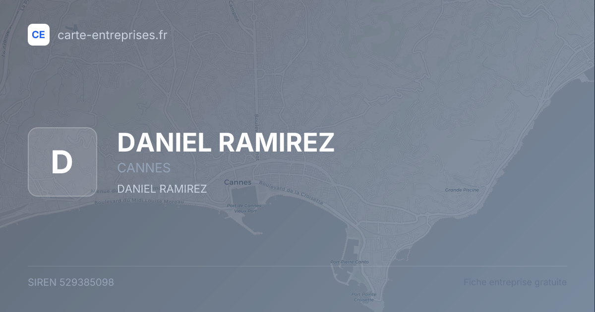 DANIEL RAMIREZ — 529385098 — fiche entreprise