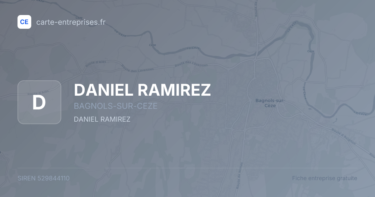 DANIEL RAMIREZ — 529844110 — fiche entreprise