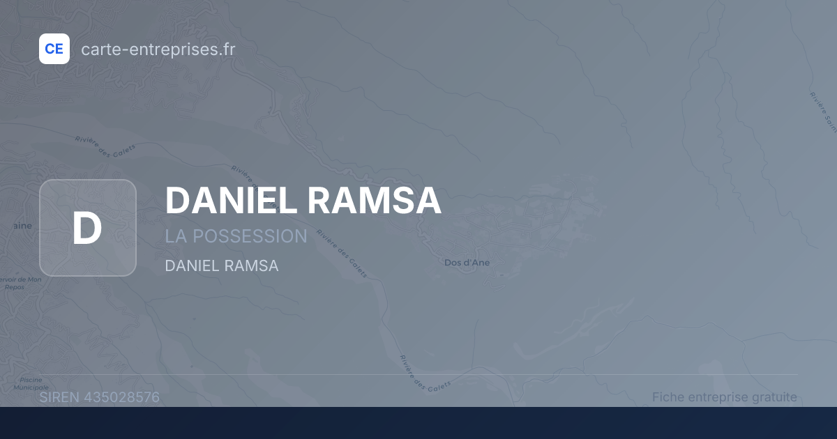 DANIEL RAMSA — 435028576 — fiche entreprise
