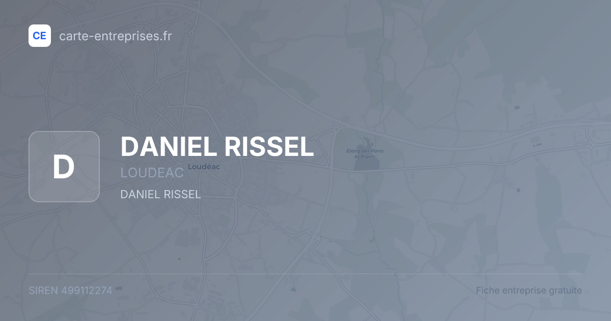 DANIEL RISSEL — 499112274 — fiche entreprise