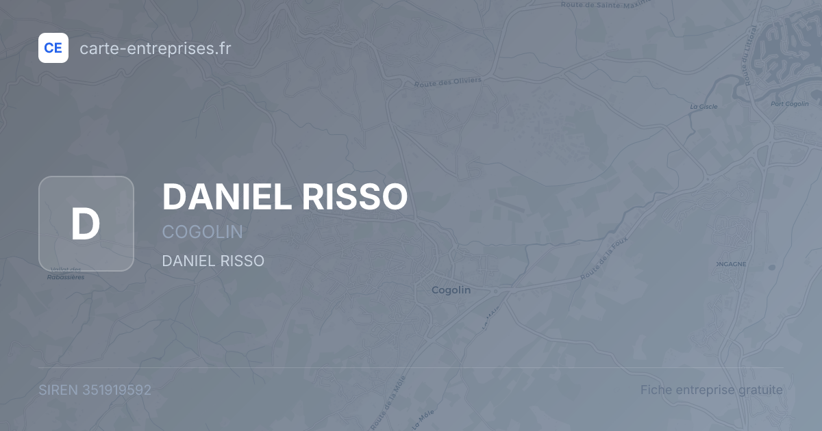 DANIEL RISSO — 351919592 — fiche entreprise