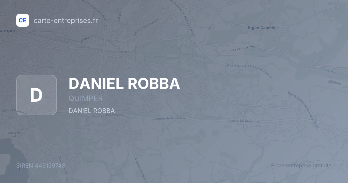 DANIEL ROBBA — 449159748 — fiche entreprise