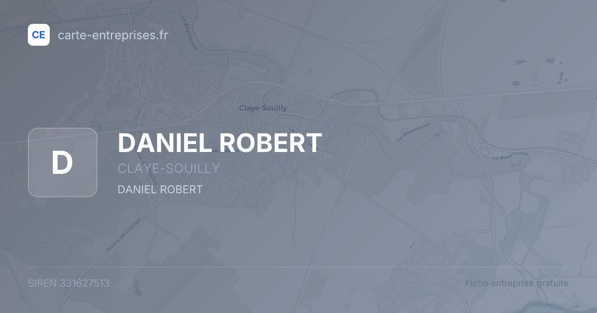 DANIEL ROBERT — 331627513 — fiche entreprise