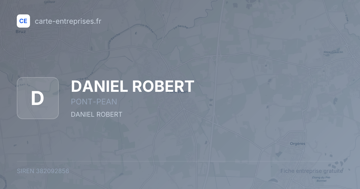 DANIEL ROBERT — 382092856 — fiche entreprise