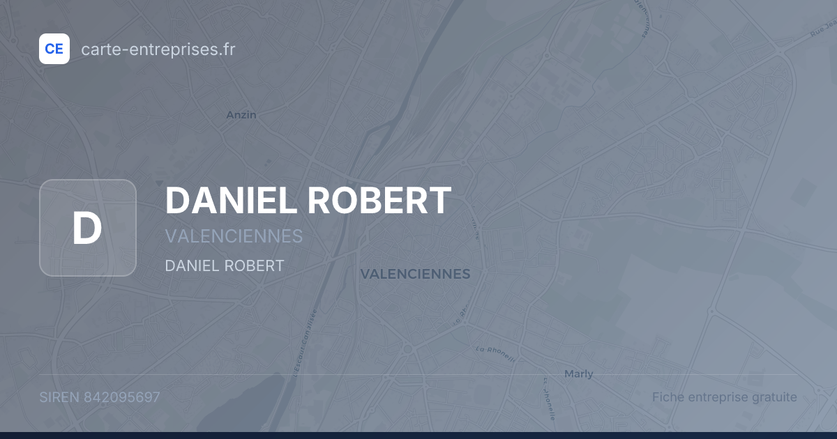 DANIEL ROBERT — 842095697 — fiche entreprise