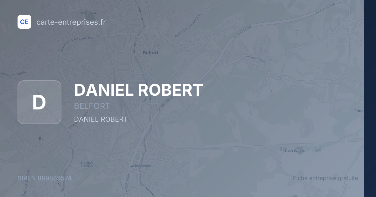 DANIEL ROBERT — 889869574 — fiche entreprise