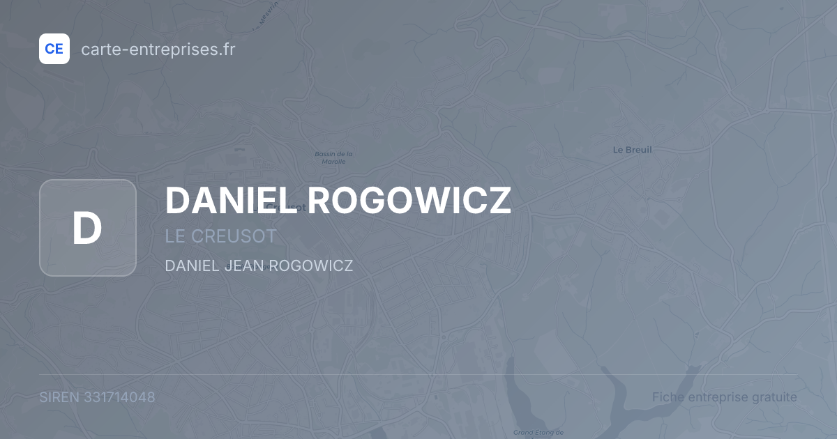DANIEL ROGOWICZ — 331714048 — fiche entreprise