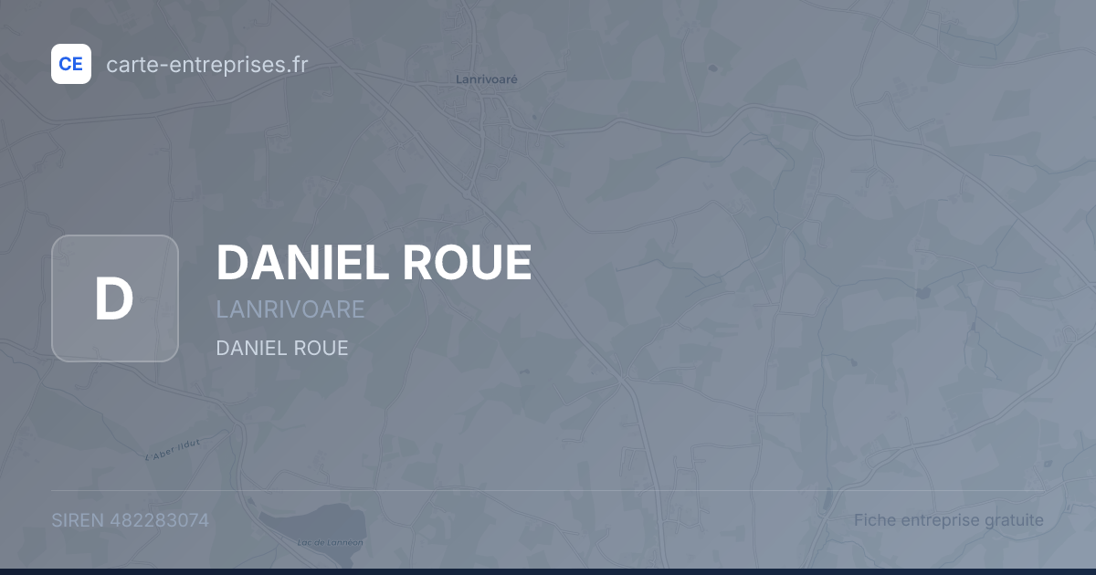 DANIEL ROUE — 482283074 — fiche entreprise