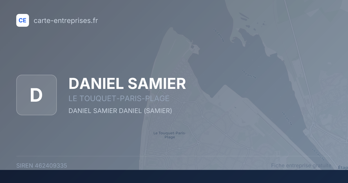 DANIEL SAMIER — 462409335 — fiche entreprise