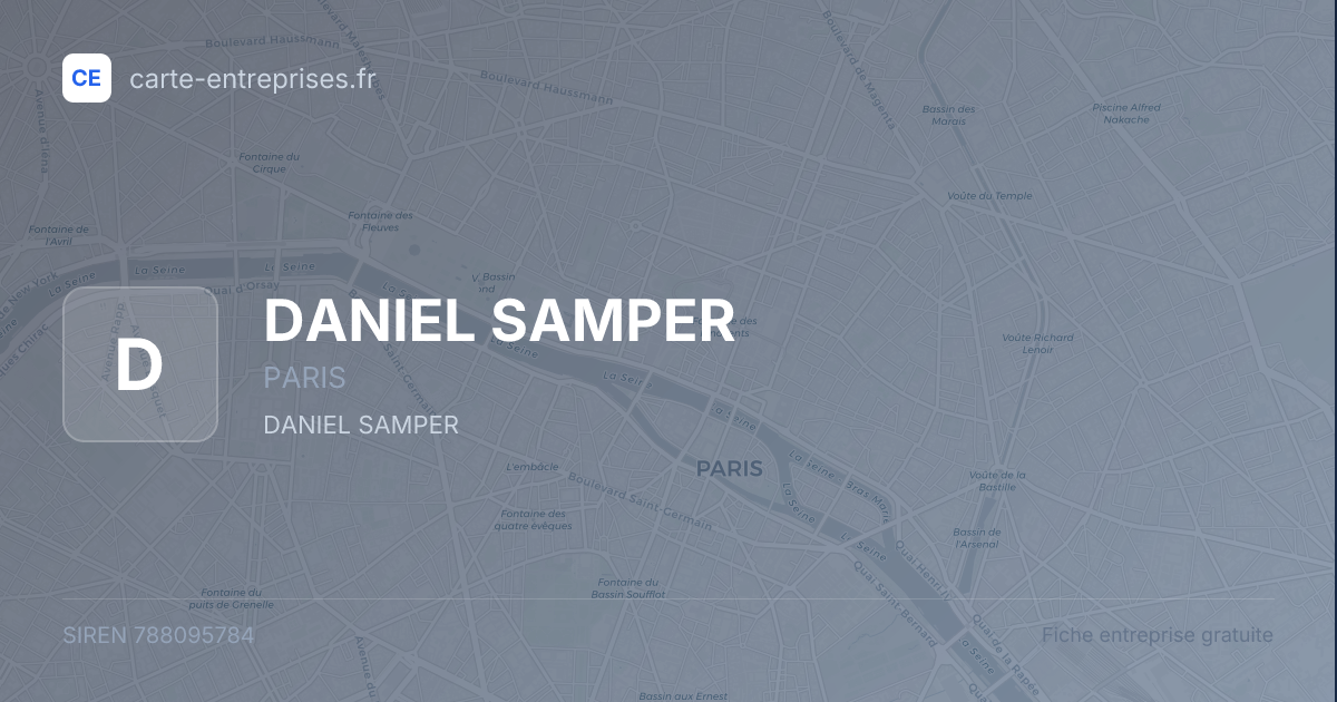 DANIEL SAMPER — 788095784 — fiche entreprise
