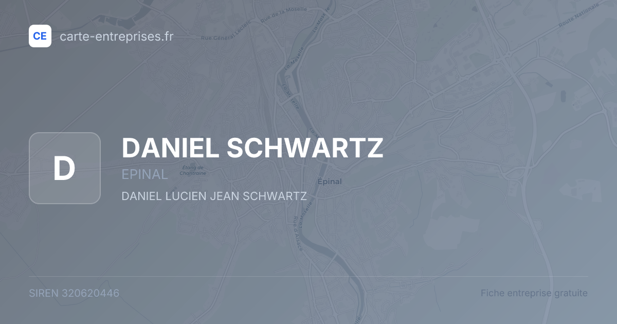 DANIEL SCHWARTZ — 320620446 — fiche entreprise