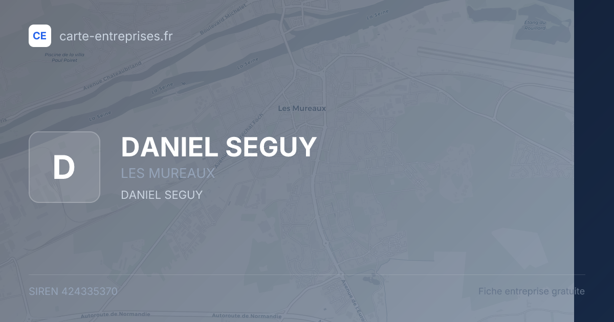 DANIEL SEGUY — 424335370 — fiche entreprise