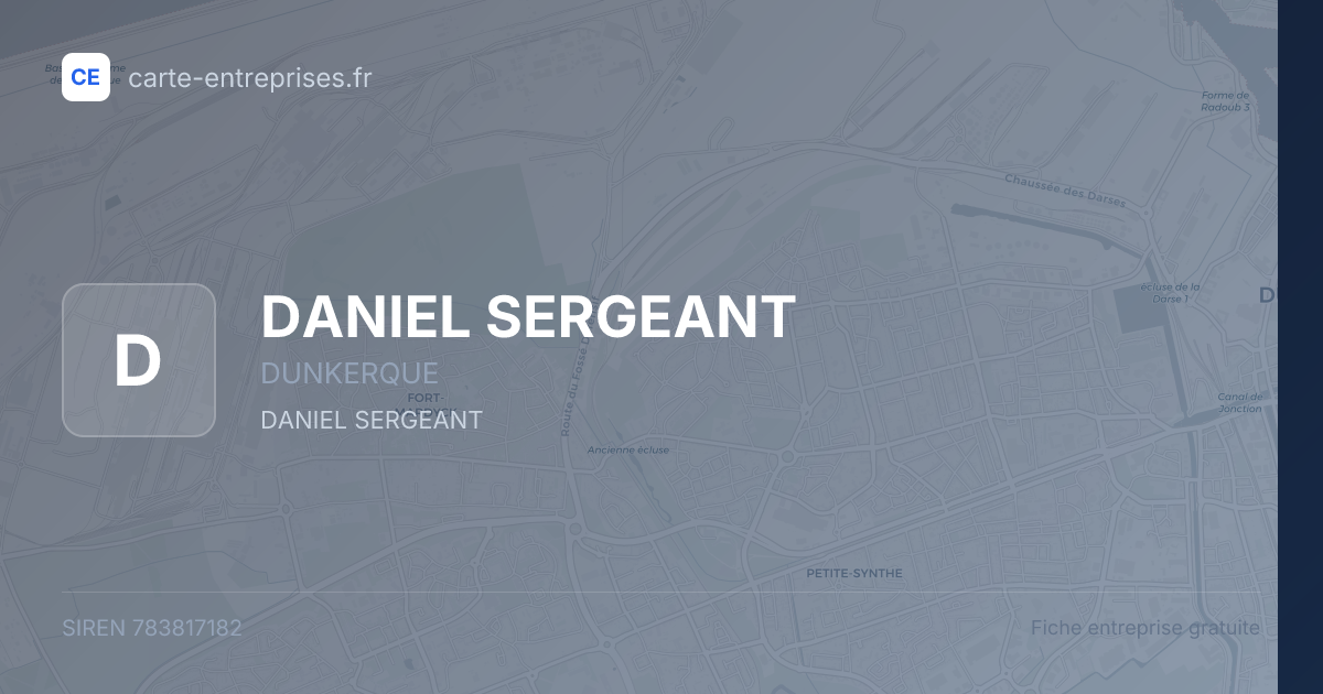 DANIEL SERGEANT — 783817182 — fiche entreprise