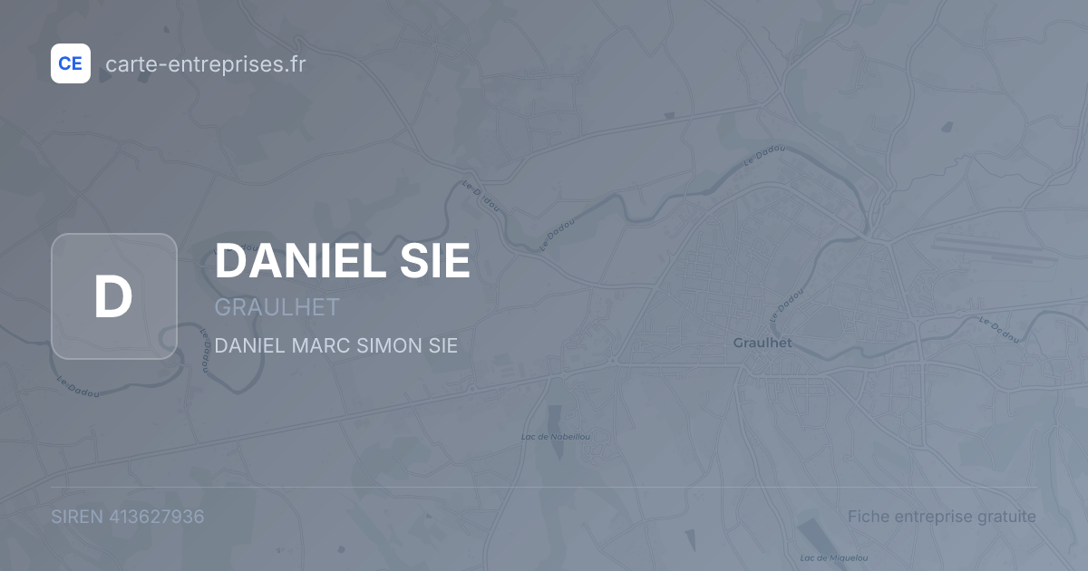 DANIEL SIE — 413627936 — fiche entreprise