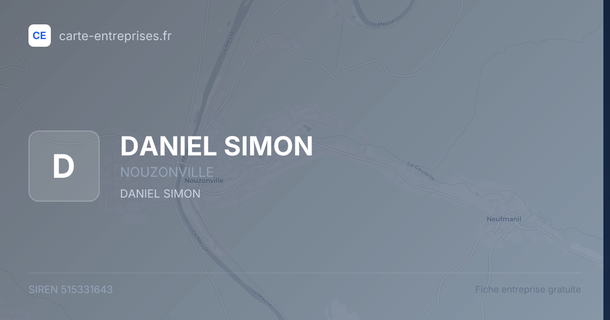 DANIEL SIMON — 515331643 — fiche entreprise