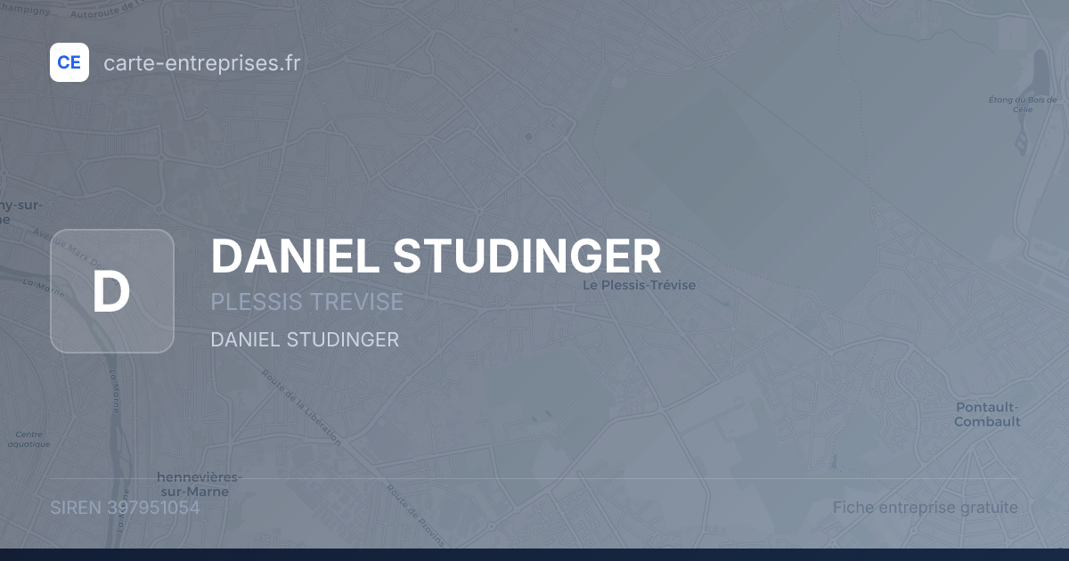 DANIEL STUDINGER — 397951054 — fiche entreprise