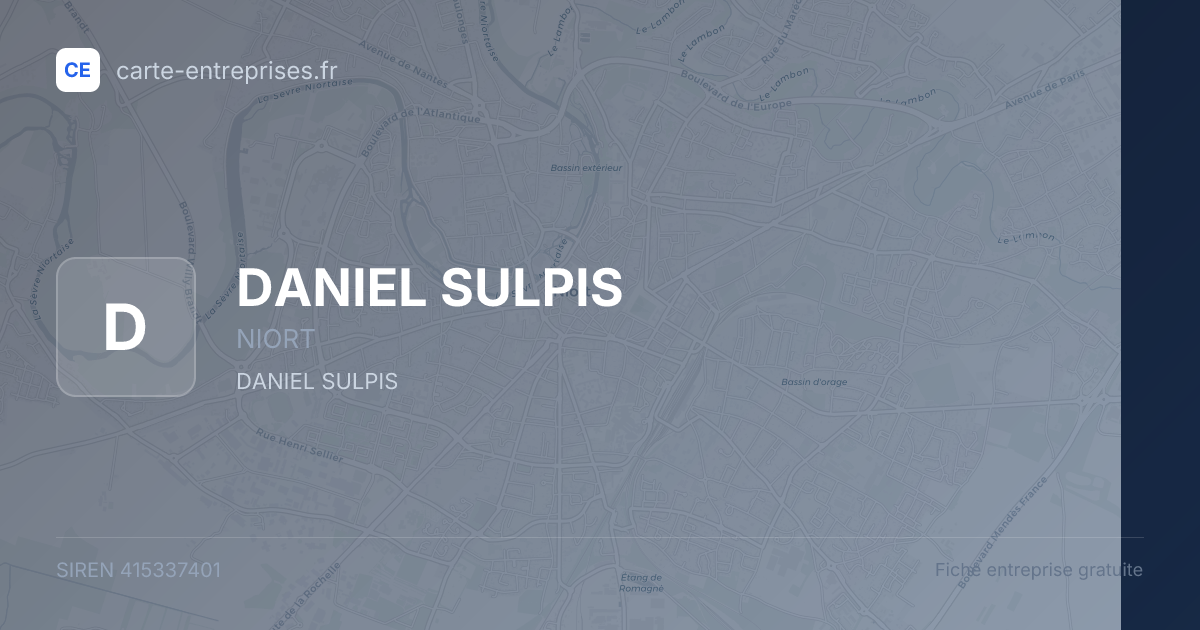 DANIEL SULPIS — 415337401 — fiche entreprise