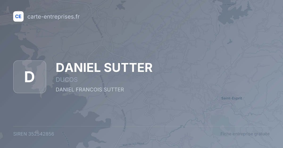 DANIEL SUTTER — 352542856 — fiche entreprise