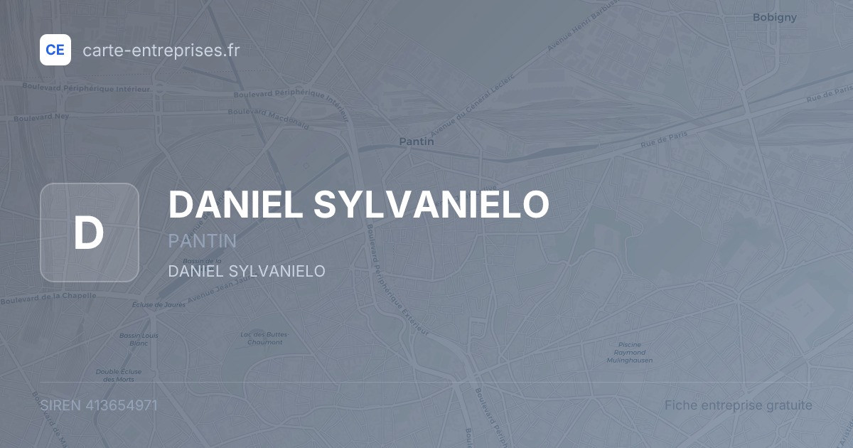 DANIEL SYLVANIELO — 413654971 — fiche entreprise