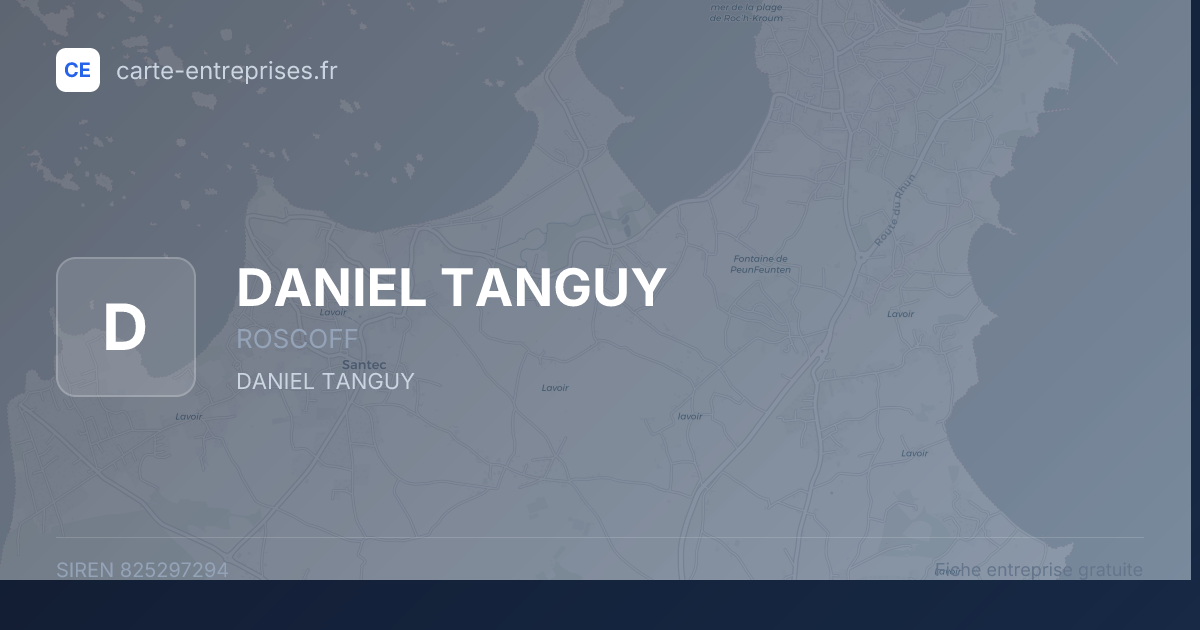 DANIEL TANGUY — 825297294 — fiche entreprise