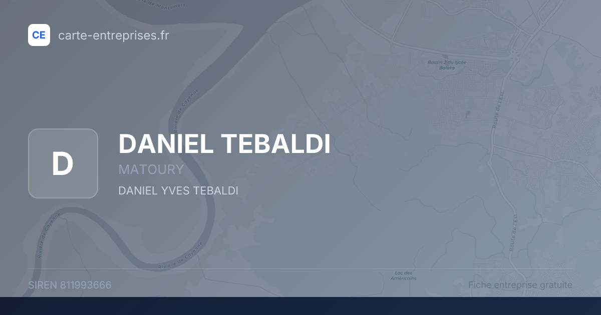 DANIEL TEBALDI — 811993666 — fiche entreprise