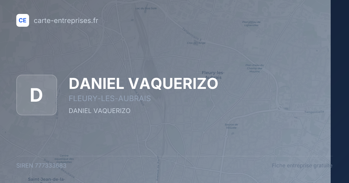 DANIEL VAQUERIZO — 777333683 — fiche entreprise