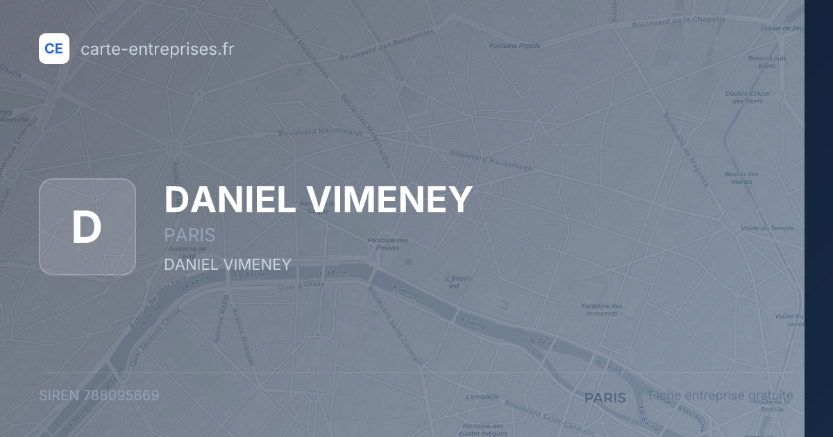 DANIEL VIMENEY — 788095669 — fiche entreprise