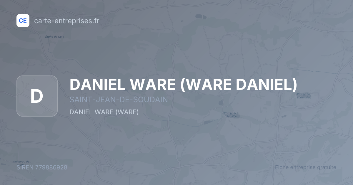 DANIEL WARE (WARE DANIEL) — 779886928 — fiche entreprise